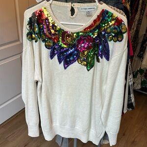 *** Vintage Victoria Harbour Sweater Crewneck